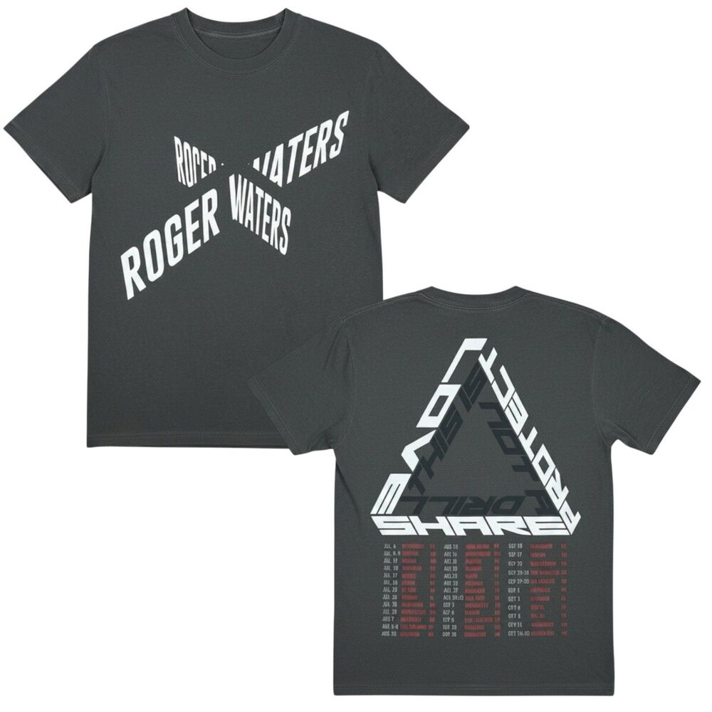 Roger Waters T-Shirt Unisex Small This Is Not A Drill Tour Pink Floyd Gray NEW